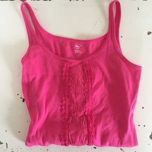 Hot pink spaghetti strap shirt